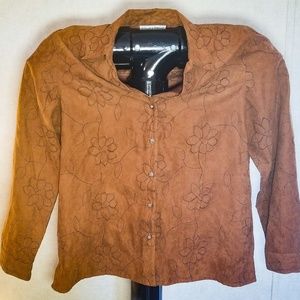 Sag Harbor Womens Size XL Long Sleeve Button Up